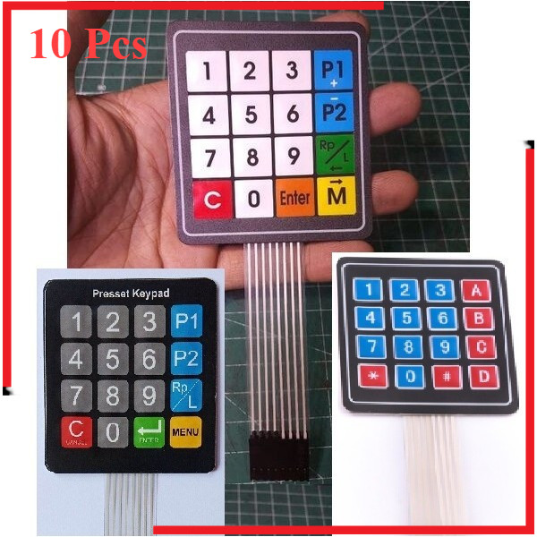 TOMBOL Package Of 10pcs Ordinary Laminated Pom Mini Keypad, Original ...