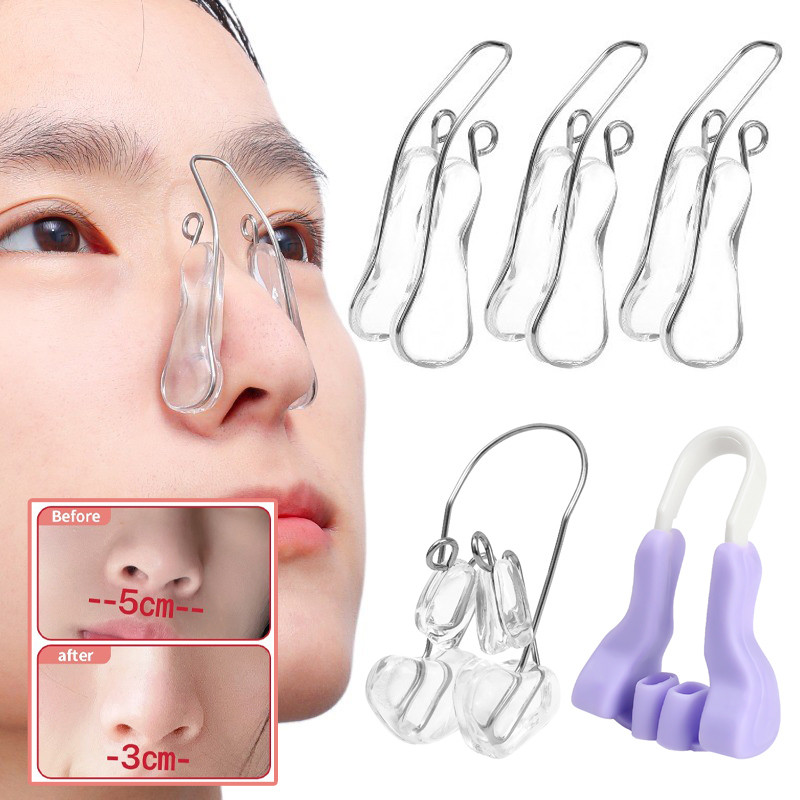 Soft Silicone Nose Up Lifting Clip / Pain-Free Nose Bridge Orthotics ...