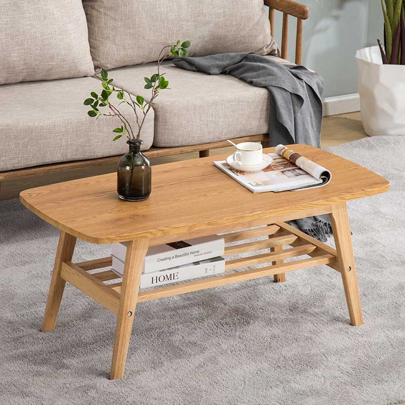 Coffee Table for Living Room, Small Apartment, Solid Wood, Modern ...