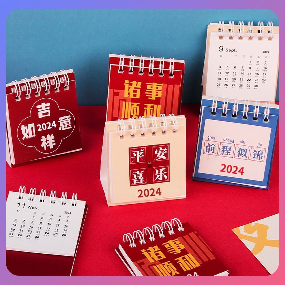 Convenient Mini Calendar Desk Decoration Decorative Desk Accessory