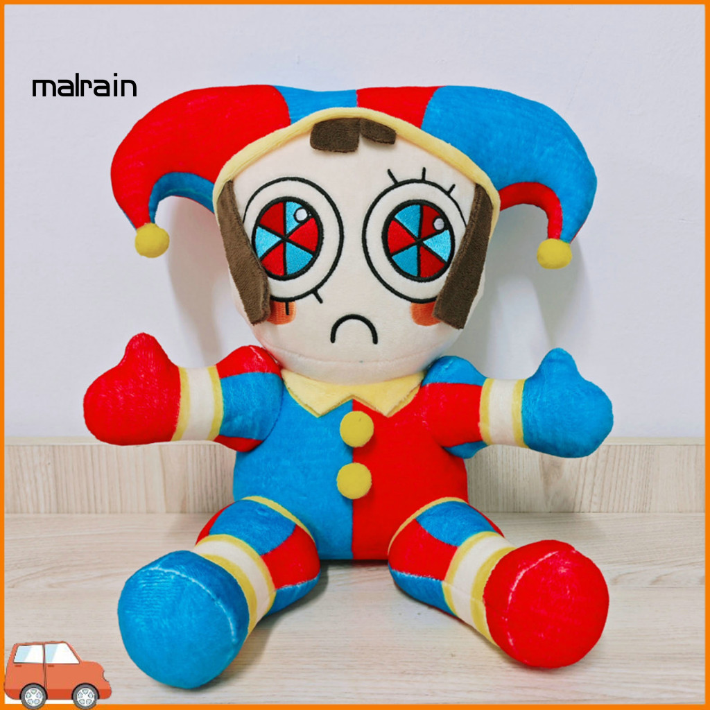 [Ma] Circus Clown Plush Toy Soft Toy Adorable Pomni Rabbit Plush Toy ...