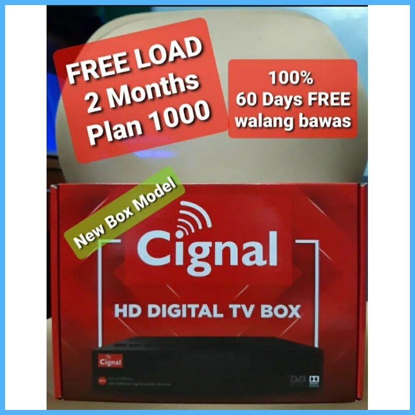 Cignal Prepaid Complet set w/2000 load For 2months kumpleto na ikabit ...