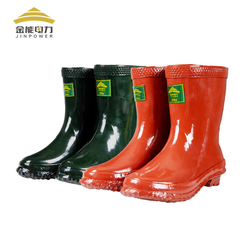 Jinneng Power 25kvHigh Voltage Insulation Boots AntiElectric Shock Rubber Boots Electrical
