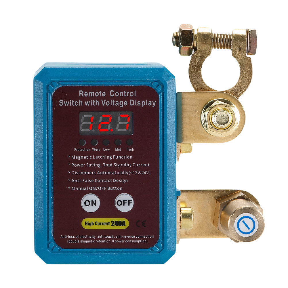 12V 240A Remote Battery Disconnect Switch Anti-Leakage Power Cut Off ...