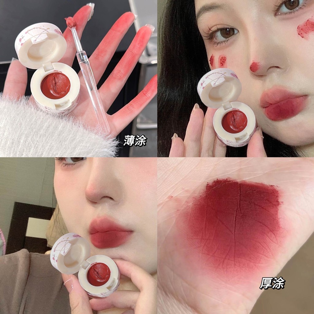 Waterproof Lip Mud Clay Matte Lipstick Blush Makeup Long-lasting Non ...