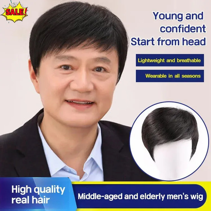 【PH Stock】Business Natural And Realistic Full Wig For MediumElderly