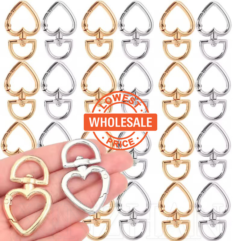 [Wholesale Price] Heart Shape Rotation Rings Openable Keychain - DIY ...