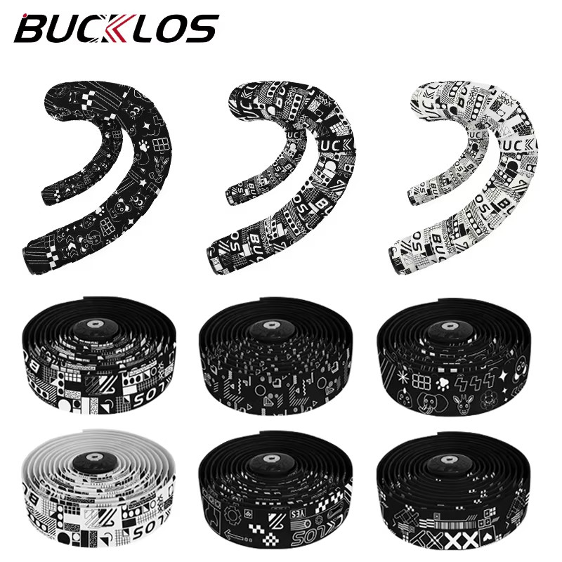 BUCKLOS Road Bike Handlebar Tape Cycling Handles Wrapper Shock ...