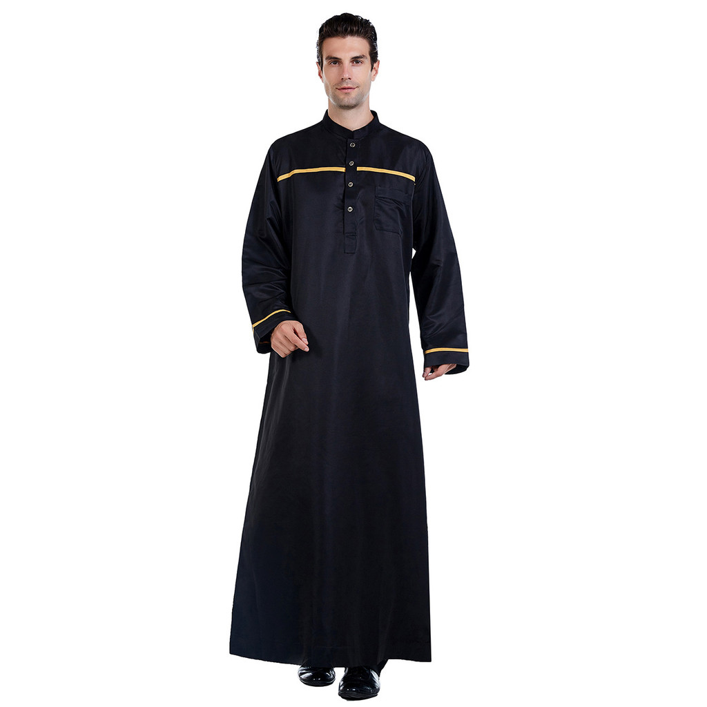 New Jubah Lelaki Jubah Hubaib Lengan Panjang Baju Kurung Embroidered ...