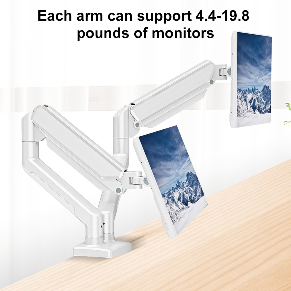 12-34in Dual Monitor Bracket Adjustable Expandable Dual Display Stand ...