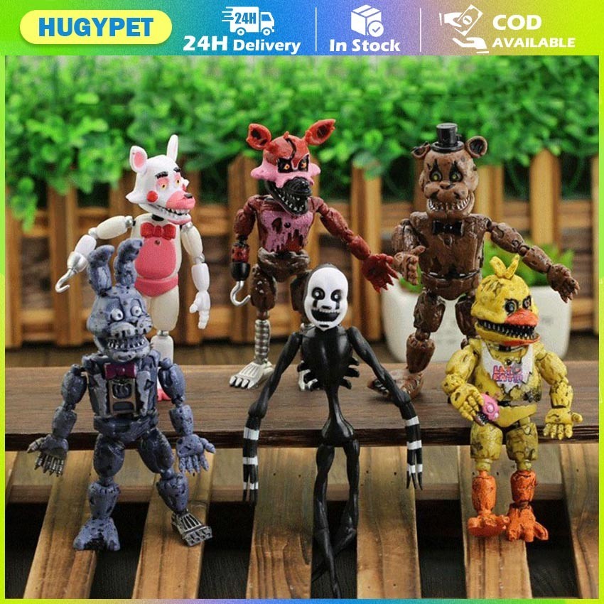 Fnaf Action Figure Toys Anime Five Night At Freddy Foxy Bonnie Bear ...