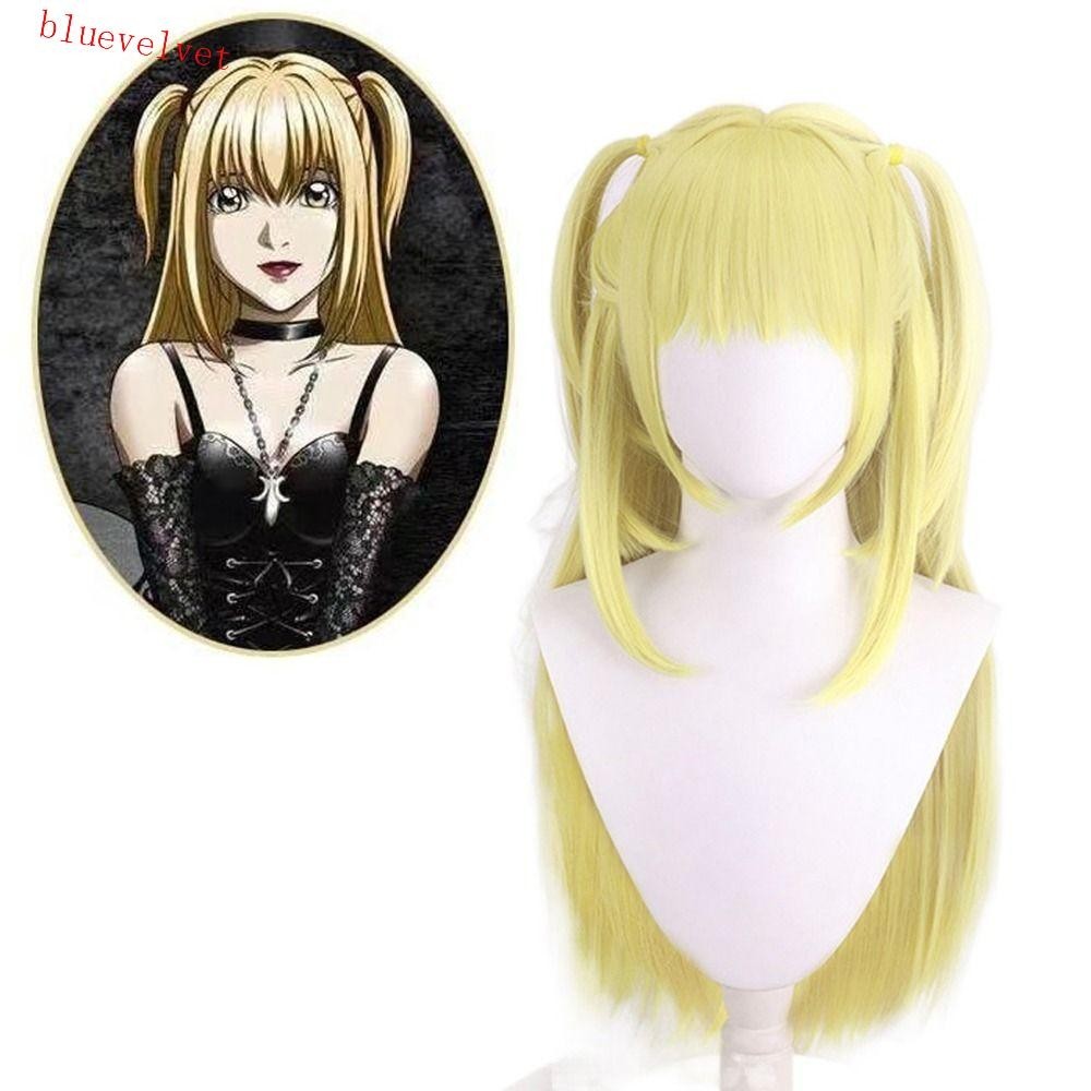 Bluevelvet Misamisa Cosplay Wig Synthetic Hair Role Play Anime Death Note Straight Fluffy 8244