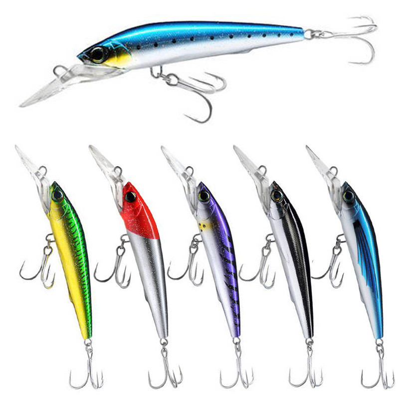 Lure Minnow Deep Sea Trailing 3D 140mm/40g Floating Minnow Lure Sea Fishing  Boat Fishing Bait Hard Bait | Shopee Philippines