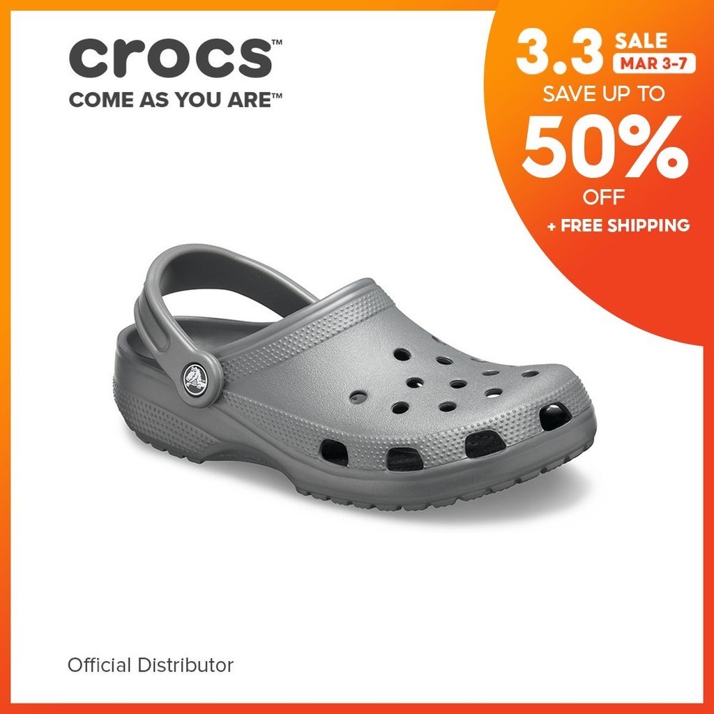 Crocs Classic Clog in Slate Grey Shopee Philippines