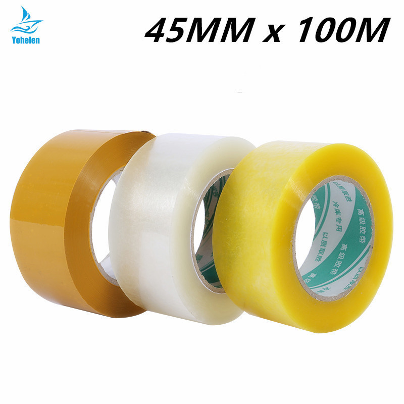 45MM * 100M High Viscosity Clear Packaging Sealing Tape High Adhesive ...