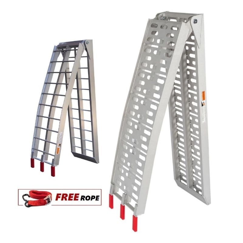 MOTORCYCLE BIKE STAGE FOLDING LADDER RAMP HEAVY-DUTY MOTORCYCLE BIKE ...