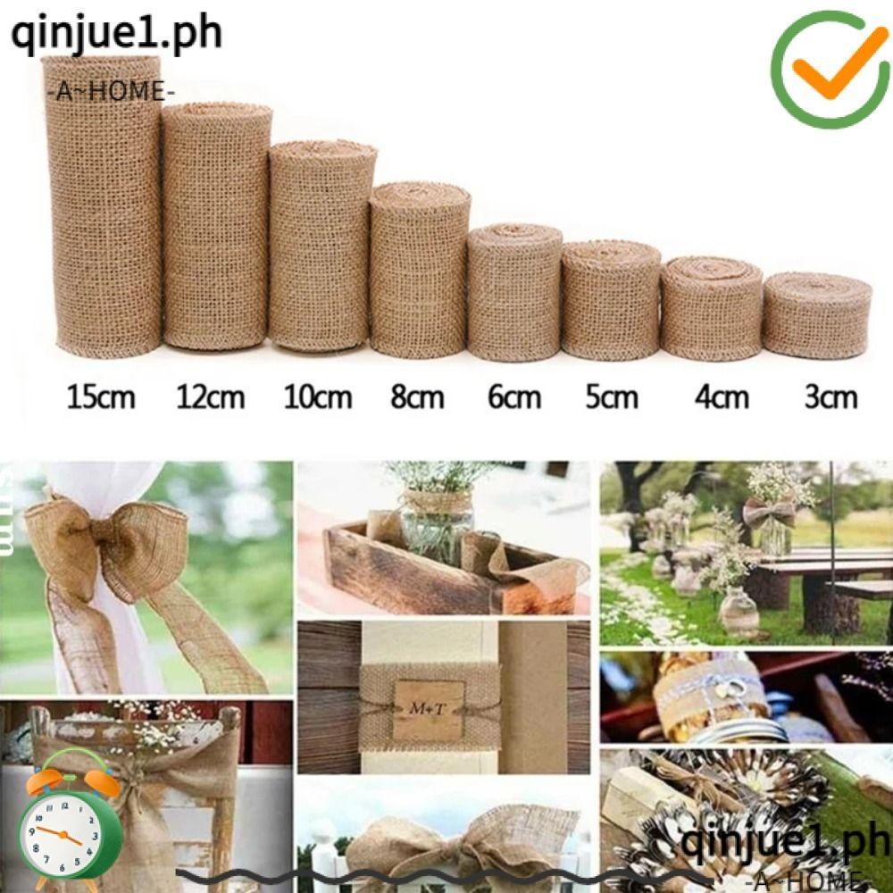 QINJUE1 Natural Jute Fabric Burlap, 3mm 4mm 5mm 6mm 8mm 10mm 12mm ...