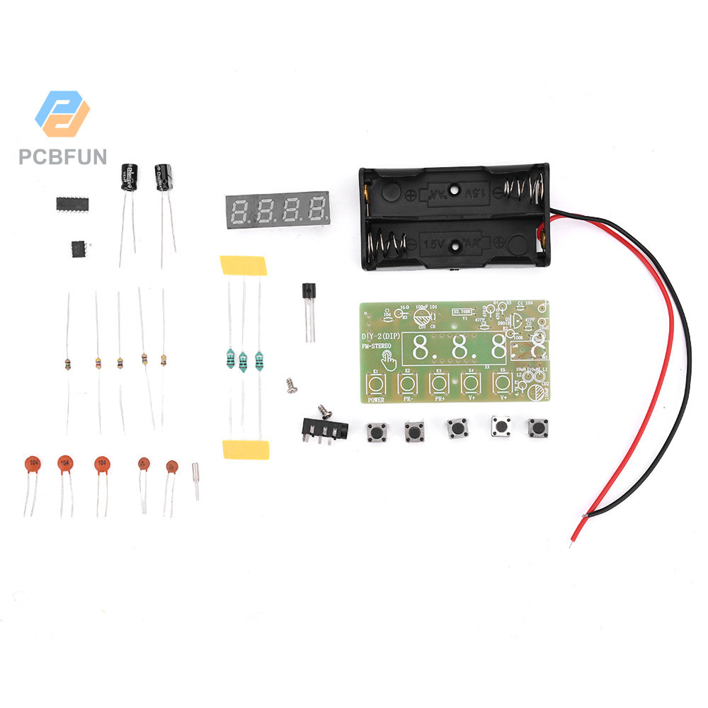 Pcbfun 87-108MHz AM/FM Medium Wave FM Two Band Stereo Digital Tuning ...