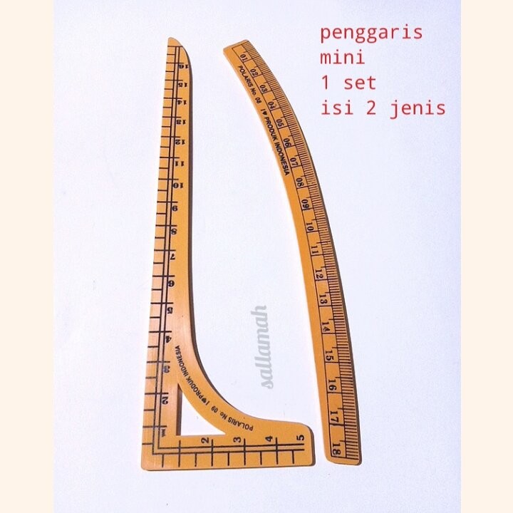 MESIN Mini SMALL SEWING PATTERN RULER / SEWING PATTERN RULER 1 MINI ...