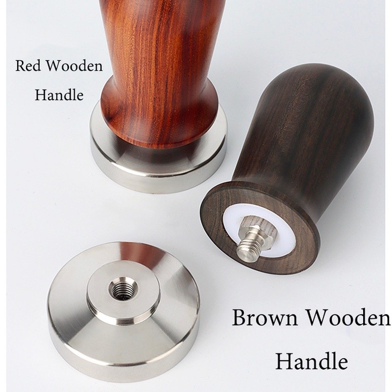 Ship From PH｜Espresso Coffee Tamper Stainless Steel Flat Bottom Wooden