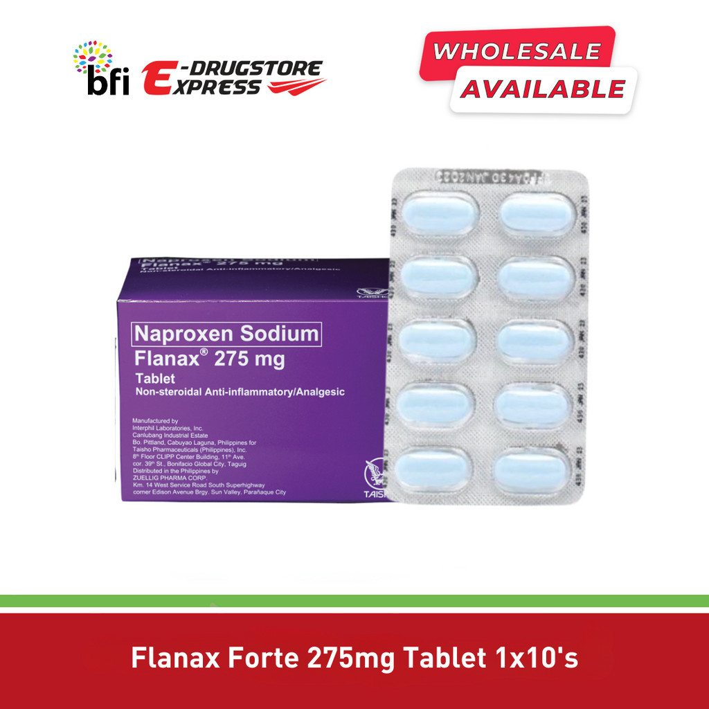 BFI-Drugstore Flanax 275MG Tablet 1x10's | Shopee Philippines