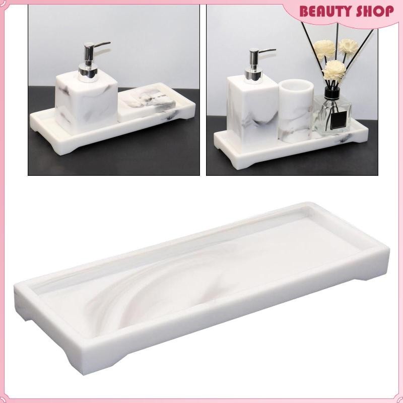 [Wishshopelxj] Vanity Tray, Decorative Tray Cosmetics Organizer Bathtub ...