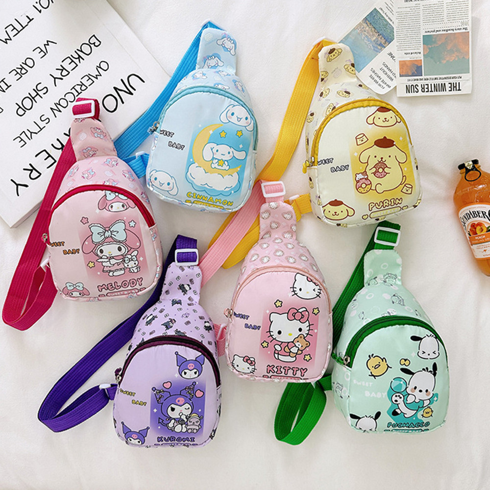 Sanrio Kuromi Crossbody Bags for Kids Girls Summer Cartoon Melody/Hello ...