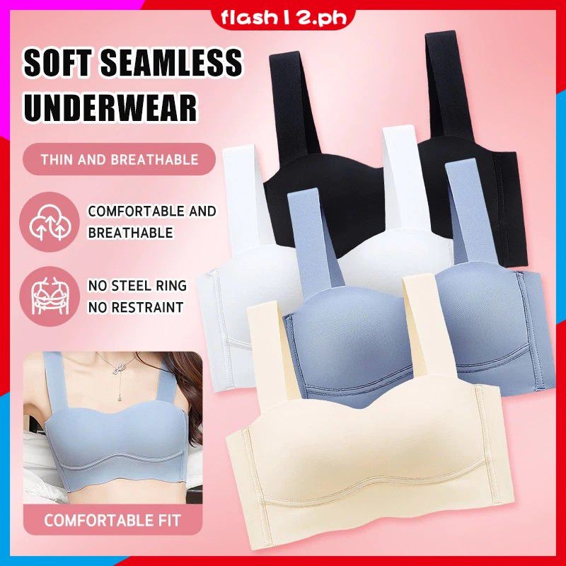 【READY】 Cod Plus Size Bra For Woman Tube Top Push Up Seamless Bra ...