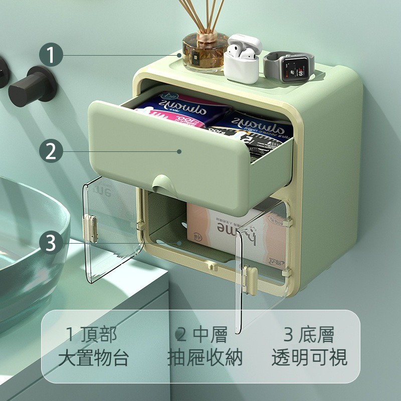 Perforated Toilet Tissue Box Wall-Mounted Roll Paper Paper Box ...