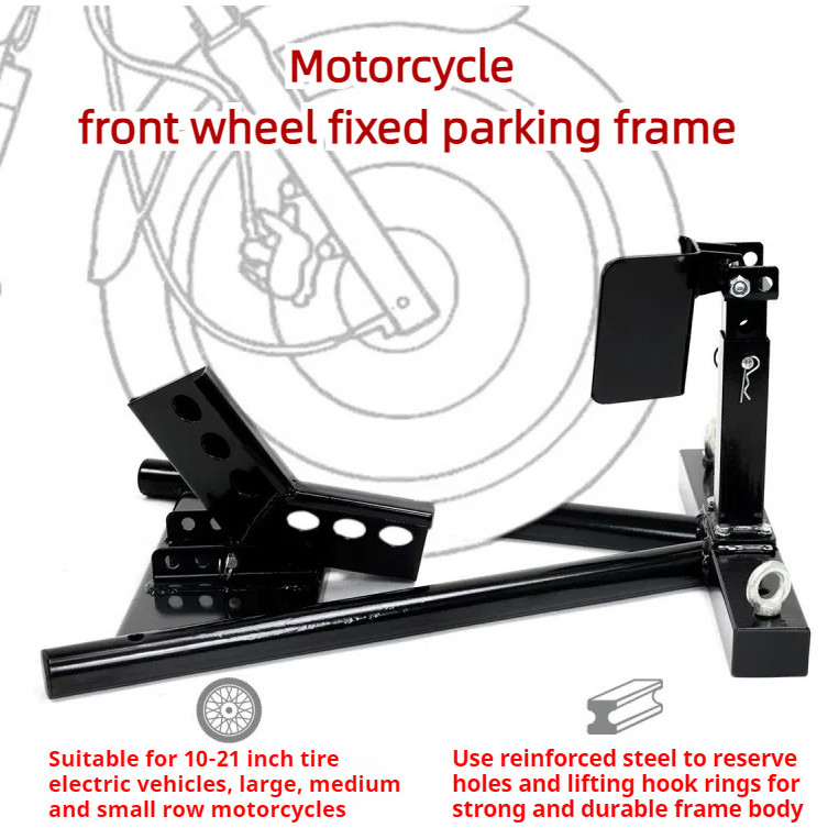 Motorcycle front wheel parking rack, heavy-duty motorcycle front wheel ...