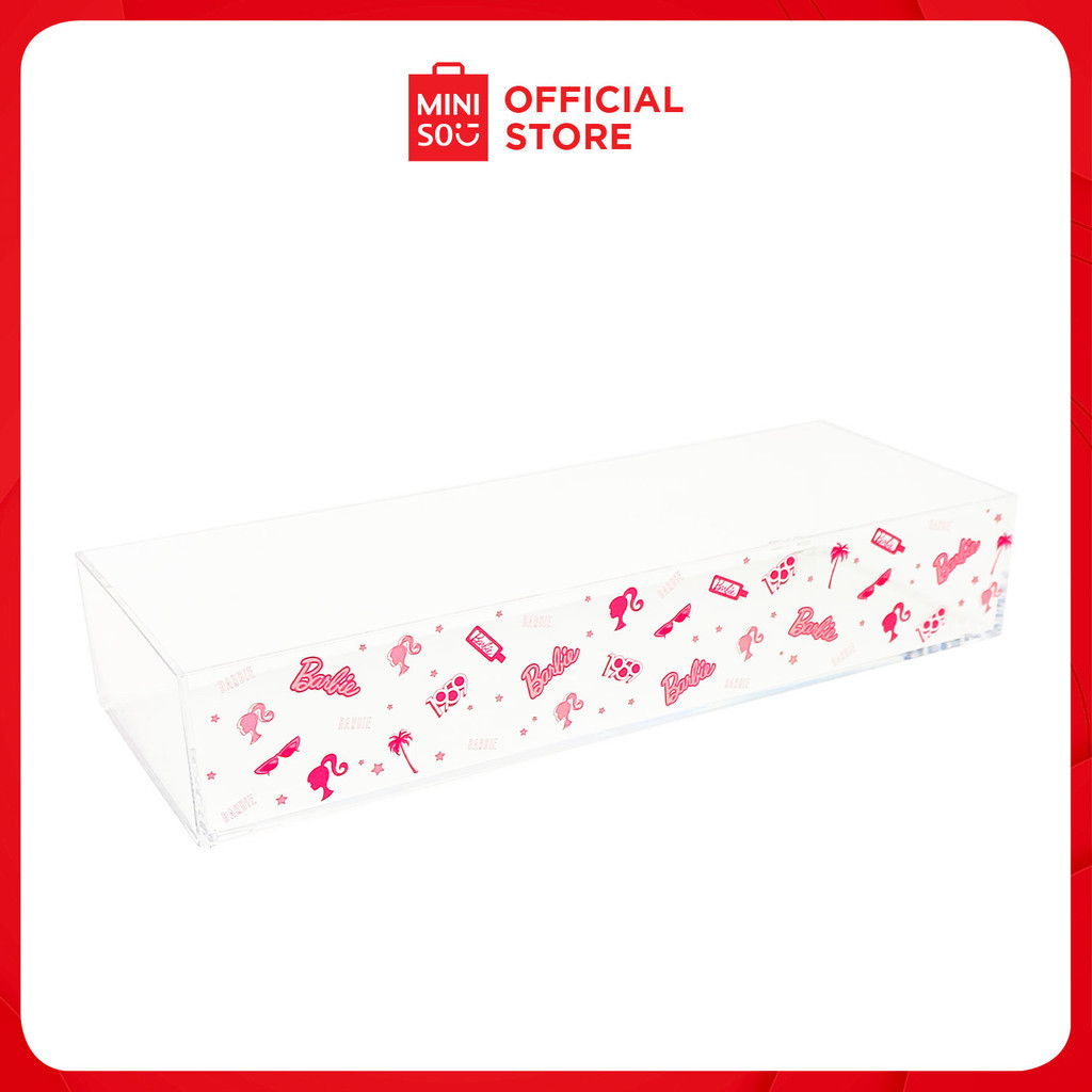 MINISO Barbie Collection Stackable Transparent Storage Box (L) | Shopee ...