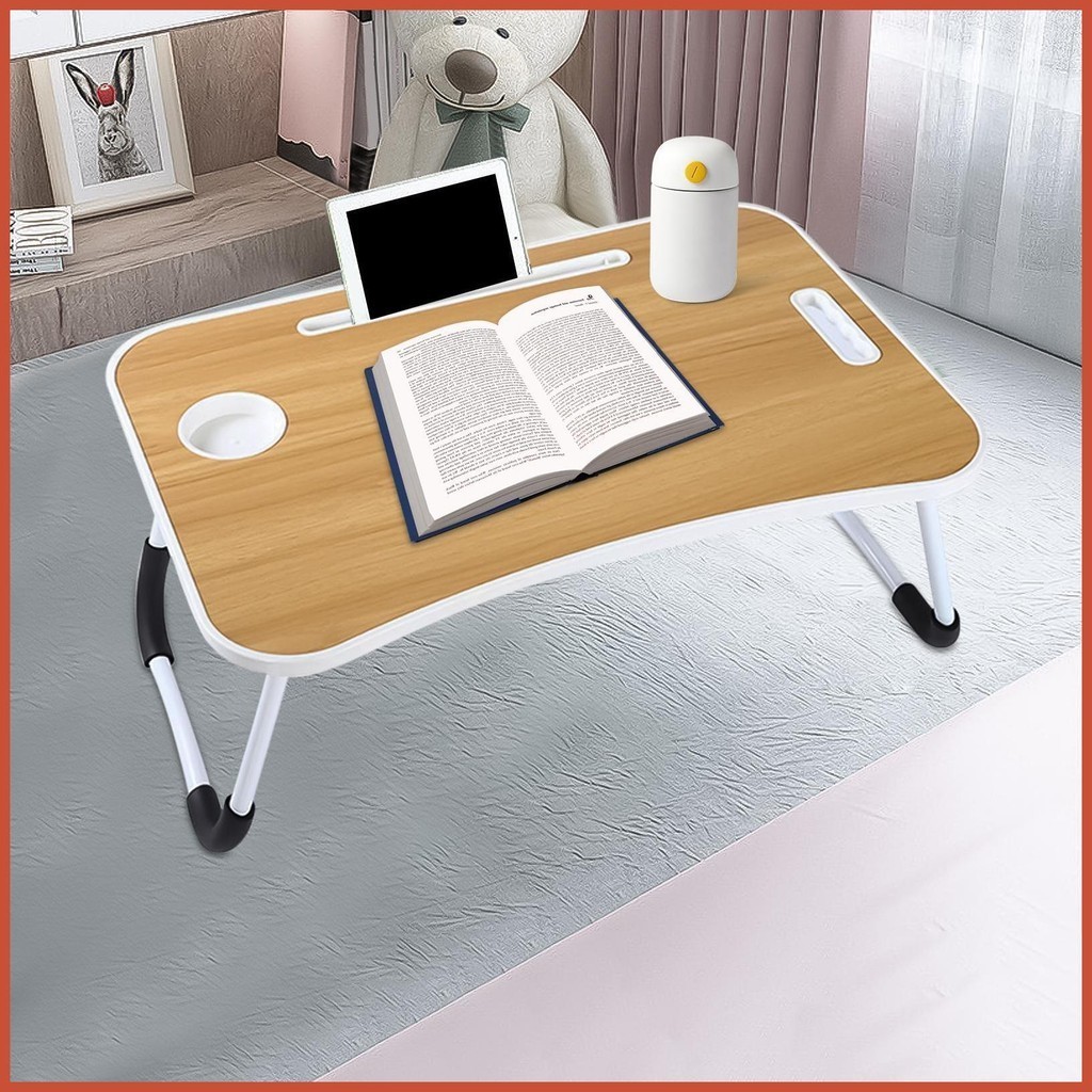 Lap desk for laptop anti slip folding lap standing table desk computer