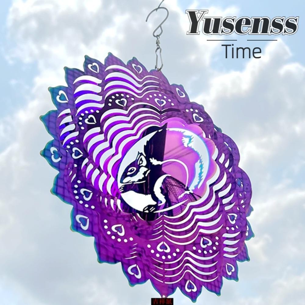YUSENSS Wind Chime, Flowing Light Effect Gradient Color Wind Spinner