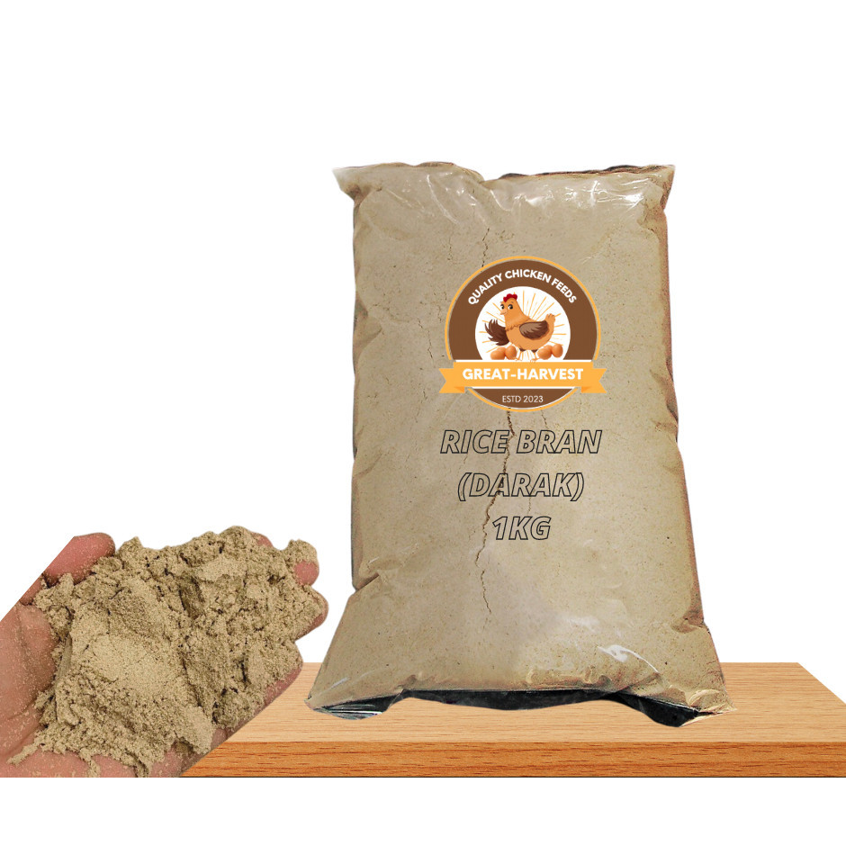 Rice Bran - Darak for Poultry Animal Feeds Great Harvest | Shopee ...