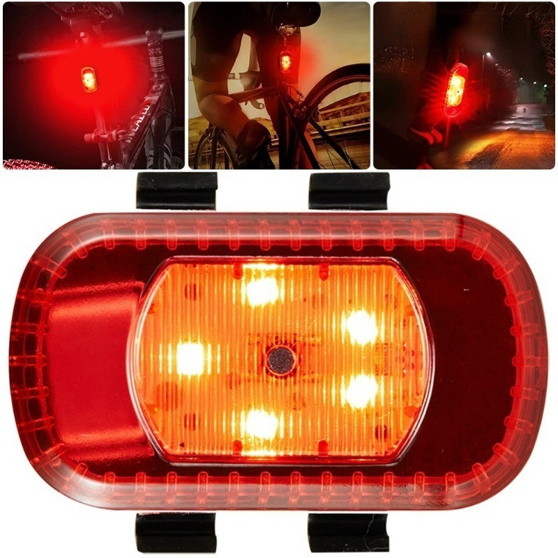 Mini Bicycle Tail Light Safety Warning Front Rear Light USB ...
