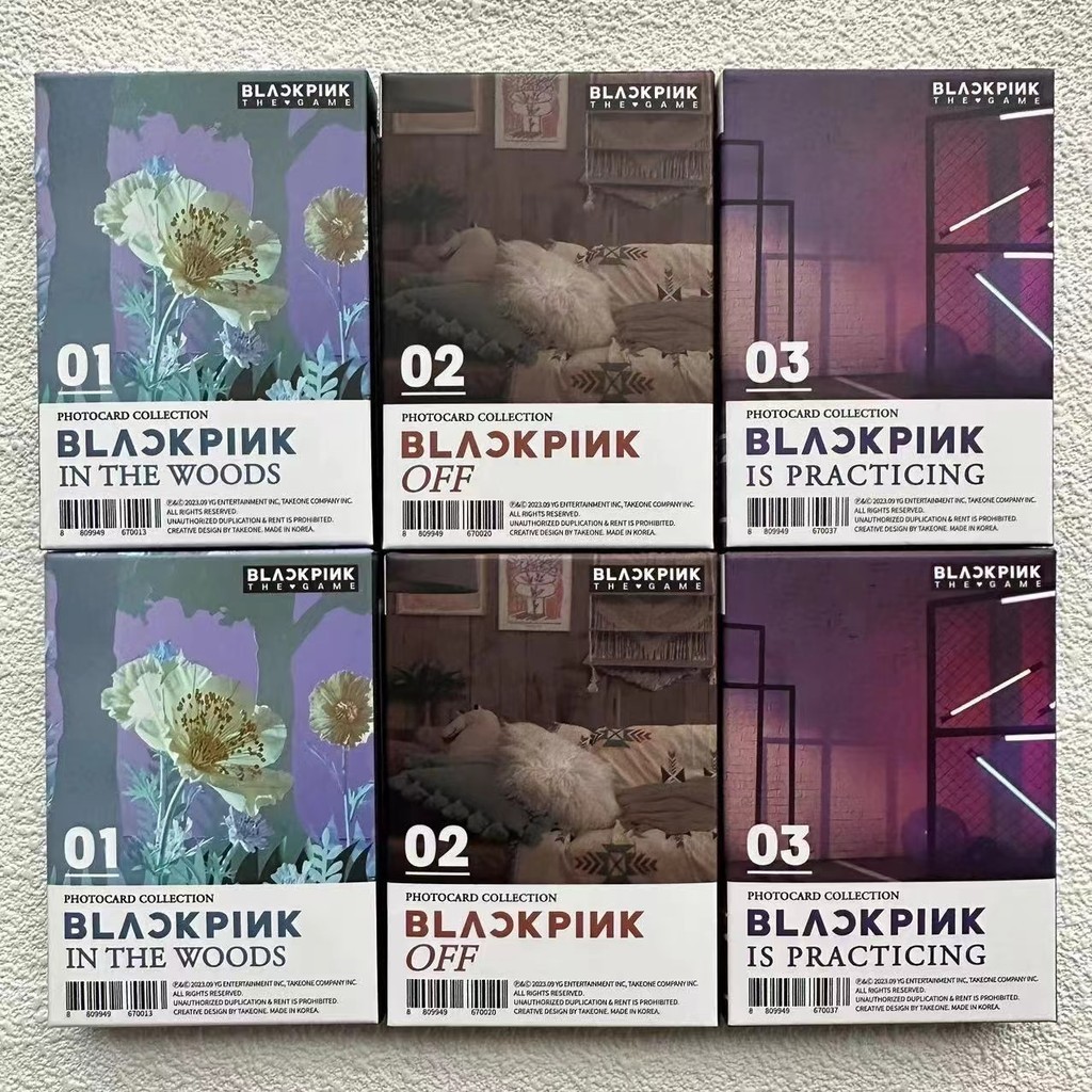 BP JISOO JENNIE ROSE LISA THE GAME PHOTOCARD COLLECTION No.1~3( QR code ...
