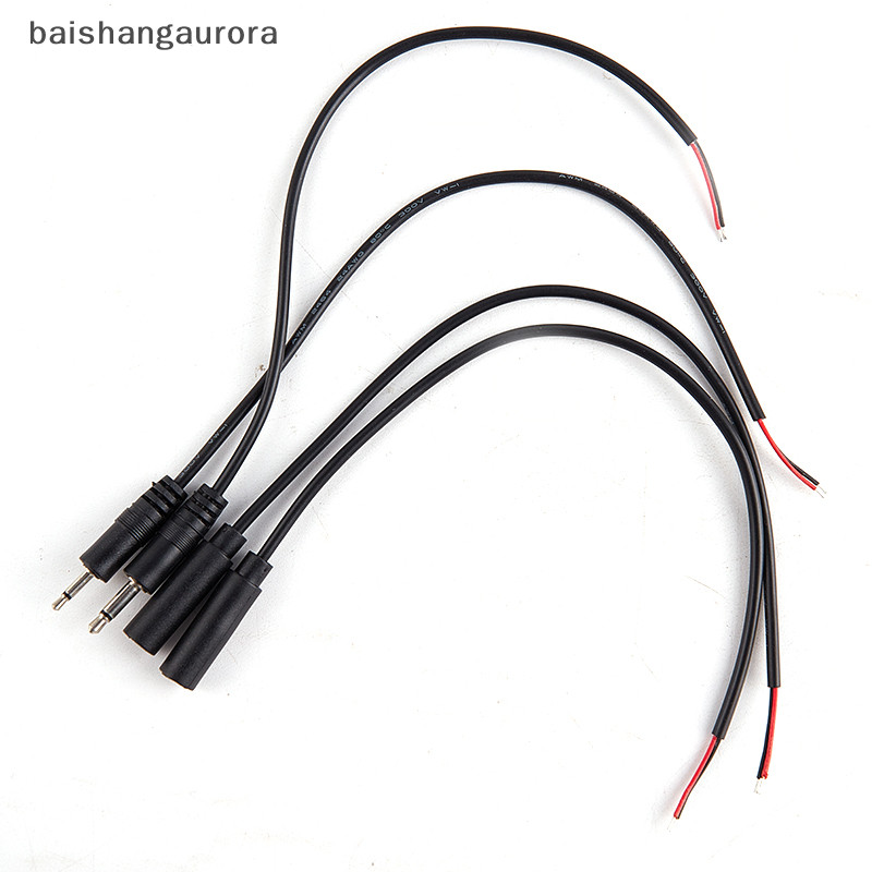 Dây Cáp Nối Dài 25cm 2 Dây 2pin 2.5mm 3.5mm Mono Male Female DIY