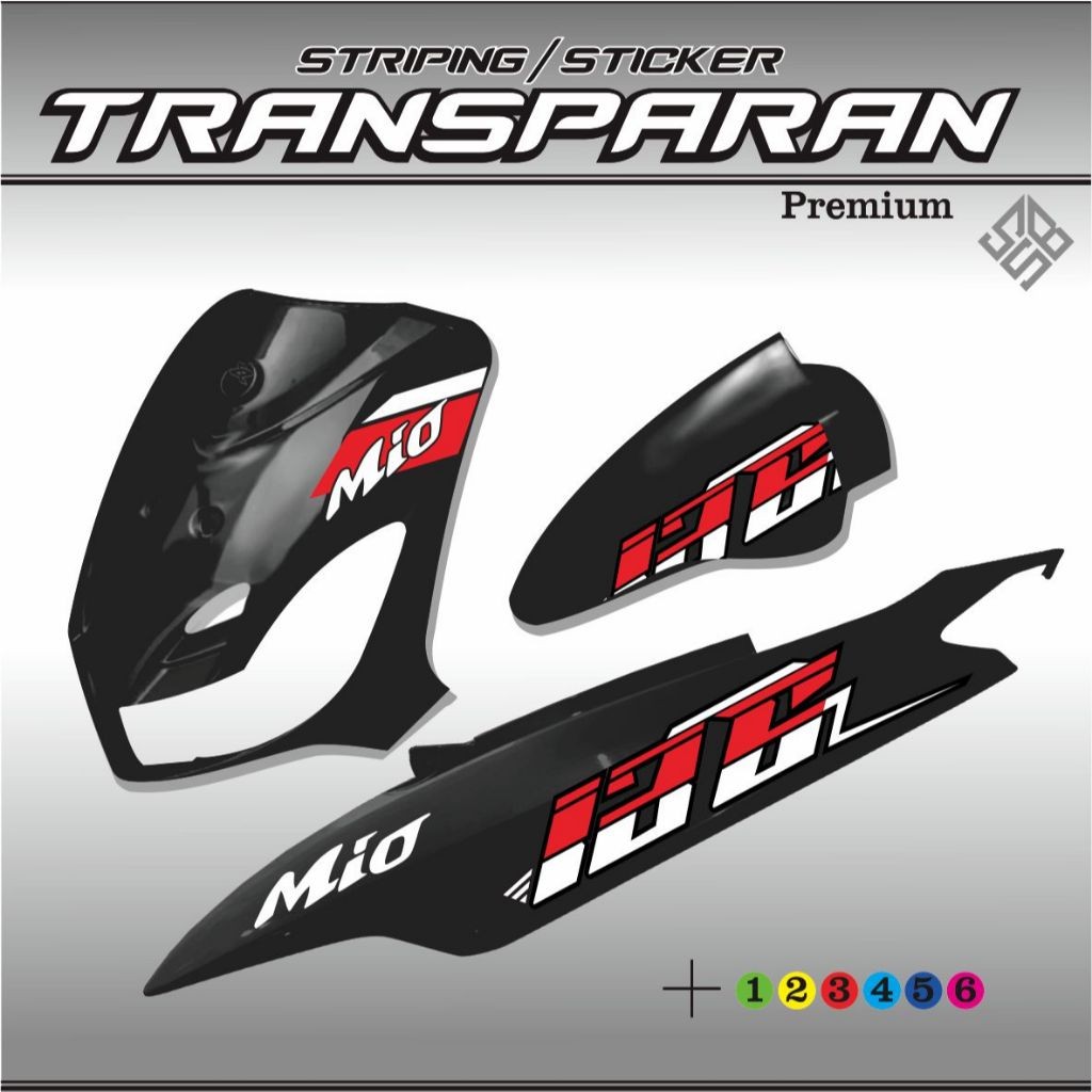 VARIATION LIST OF TRANSPARENT STICKERS FOR OLD MIO MIO CARBON ...