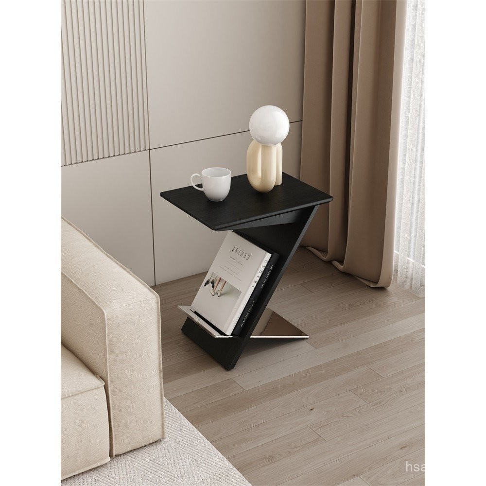 Modern Minimalist Solid Wood Sofa Side Table for Home Living Room ...