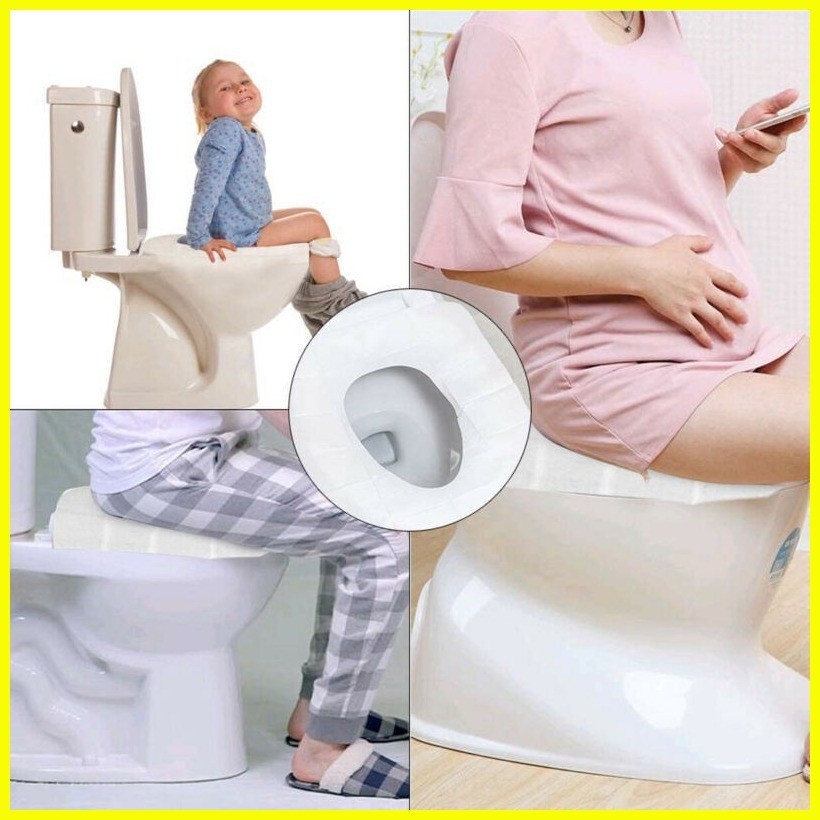 ۞ ☜ ♧ 30pcs Portable Toilet Seat Covers Paper Travel Hotel Market