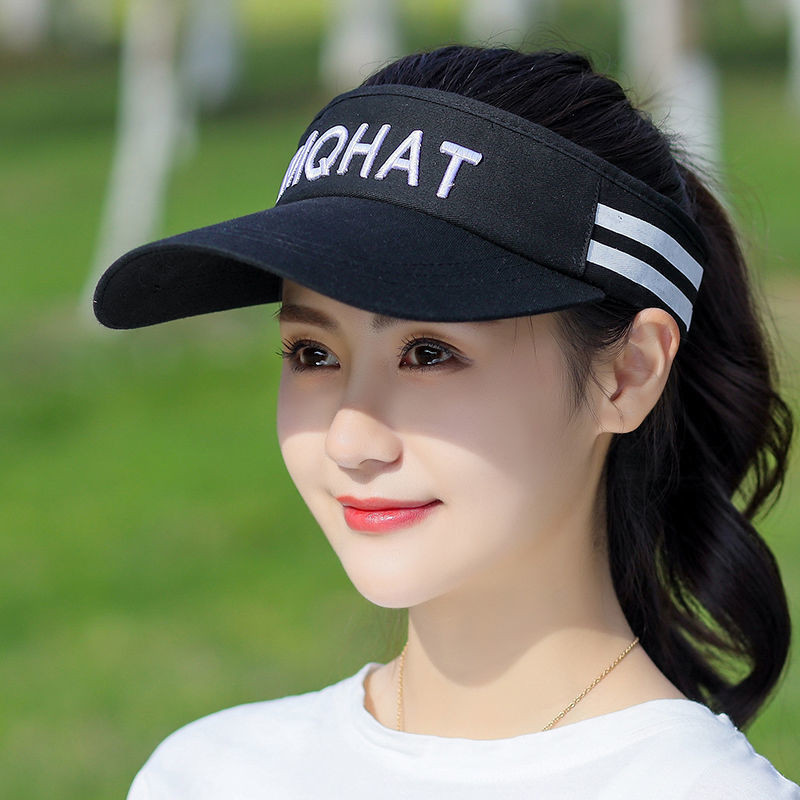 Hat Big Wave Hair Wig Female Female Sunshade Ponytail One Sun Hat
