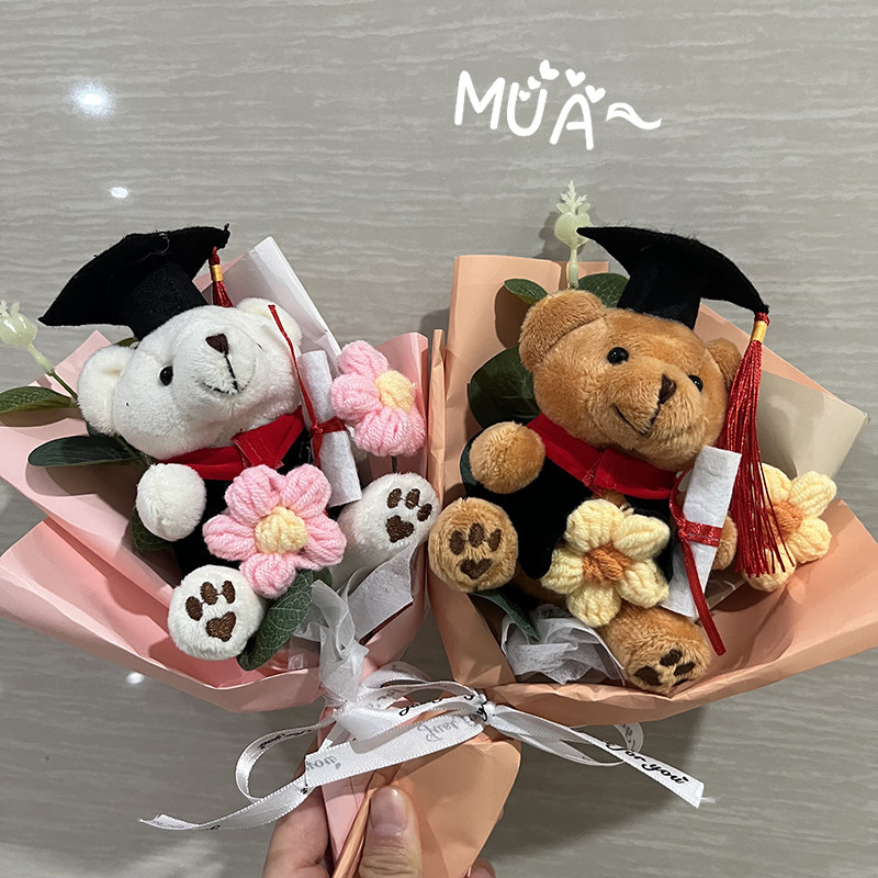 Valentine's Day teacher day gifts ideas Mini Cotton Bear Bouquet ...