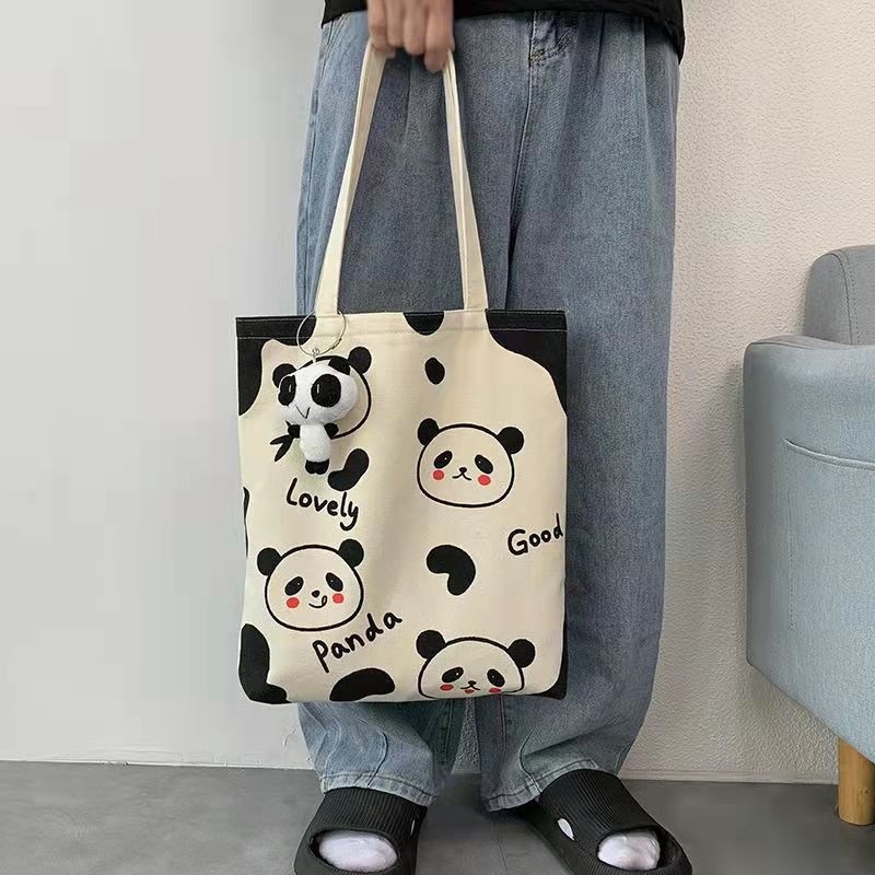 Handbag Korean New Fashion Canvas Tote Bag Canvas Shoulder Bags Simple ...