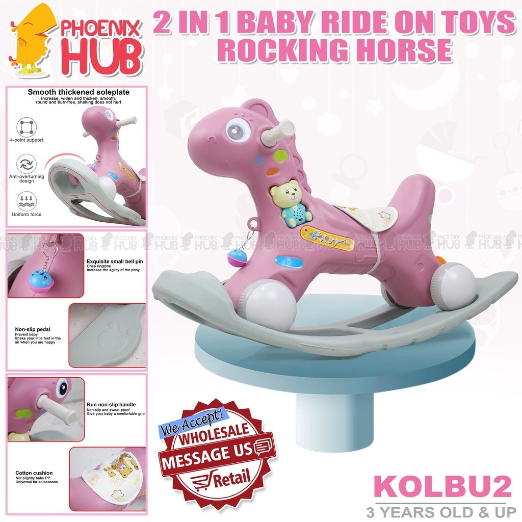 Mom Nest KOLBU2 Multifunctional 2 in 1 Baby Ride On Toys Scooter ...