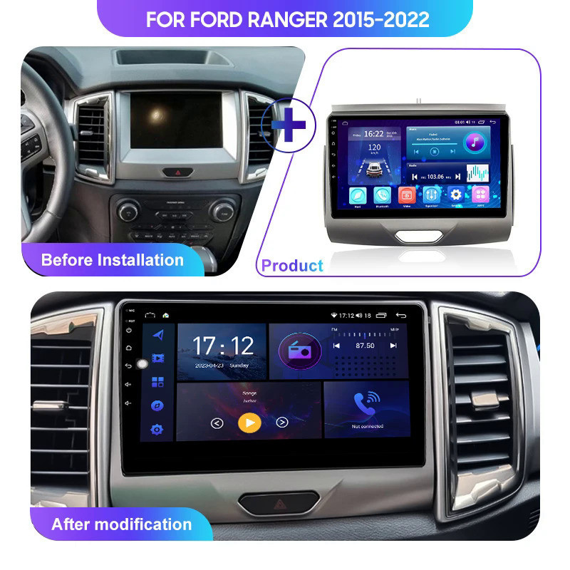 Android Car Radio Multimedia with casing for Ford Ranger/Everest 2015 ...