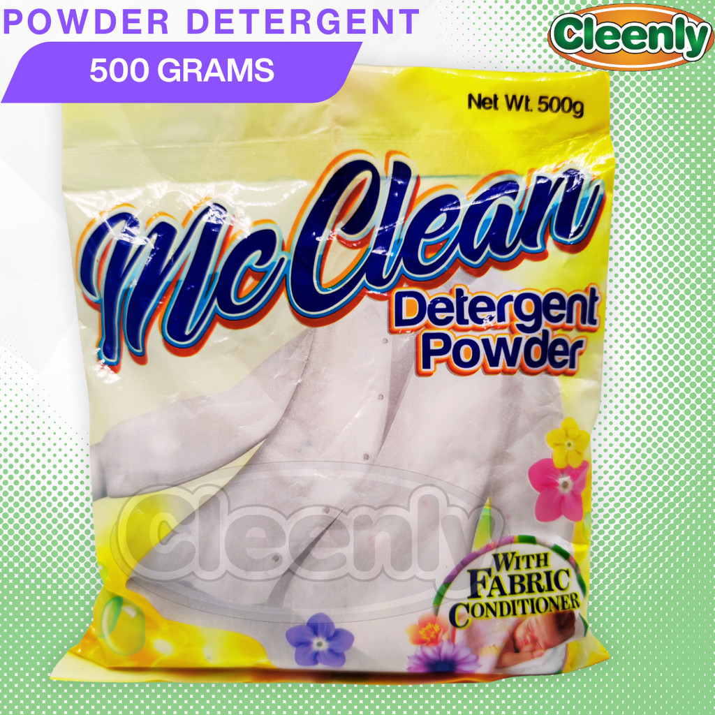 McClean Detergent Powder - with Fabcon Scent - 500g | Shopee Philippines