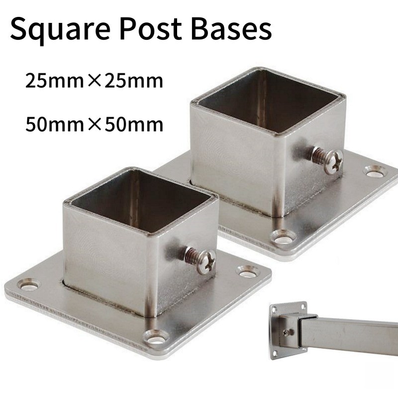2pcs/Pair Flange Anchor Bases/Square Post Bases/Heavy Duty Post ...