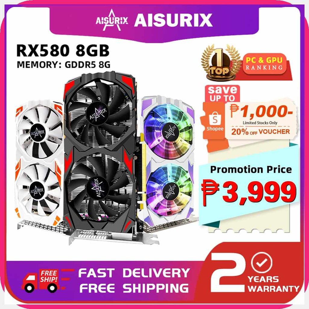 AISURIX_an(Graphics$aL^Card/VT^RX/Ku^580/mb^8GB/B]Gaming.s]Black.A]Myth ...