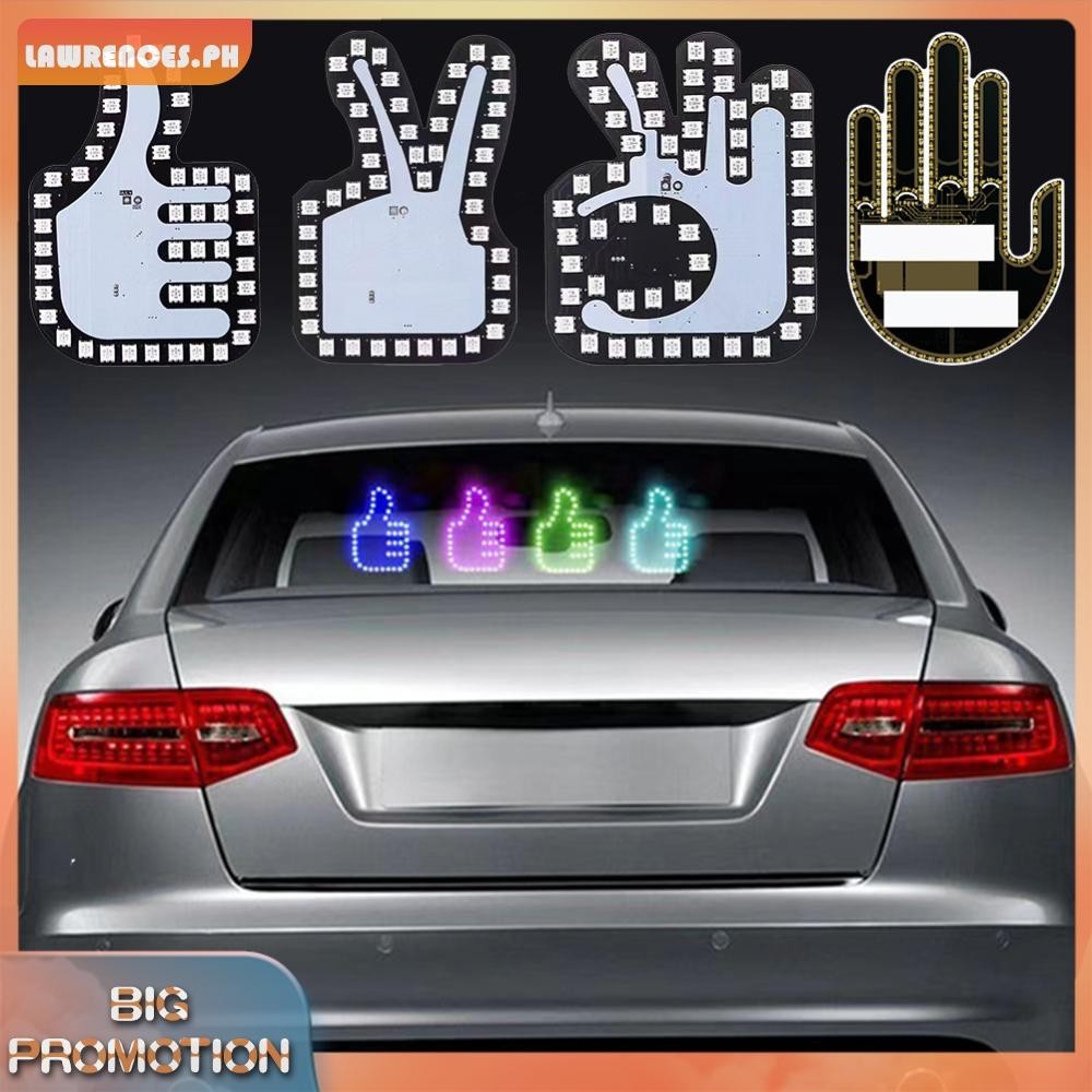 Middle Finger Gesture Light with Remote LED Illuminated Gesture Light