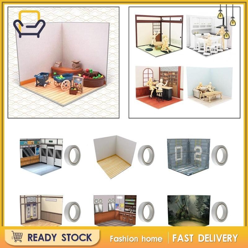 [Happi2ness] 1/12 Scale Showcase Backdrop Diorama Organizer Storage ...